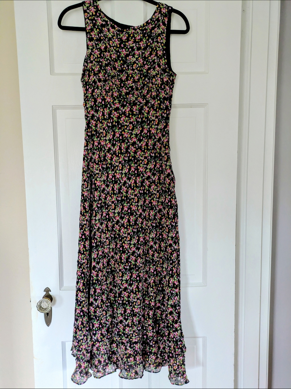 Vintage Silk Talbots Midi Dress Sz 8